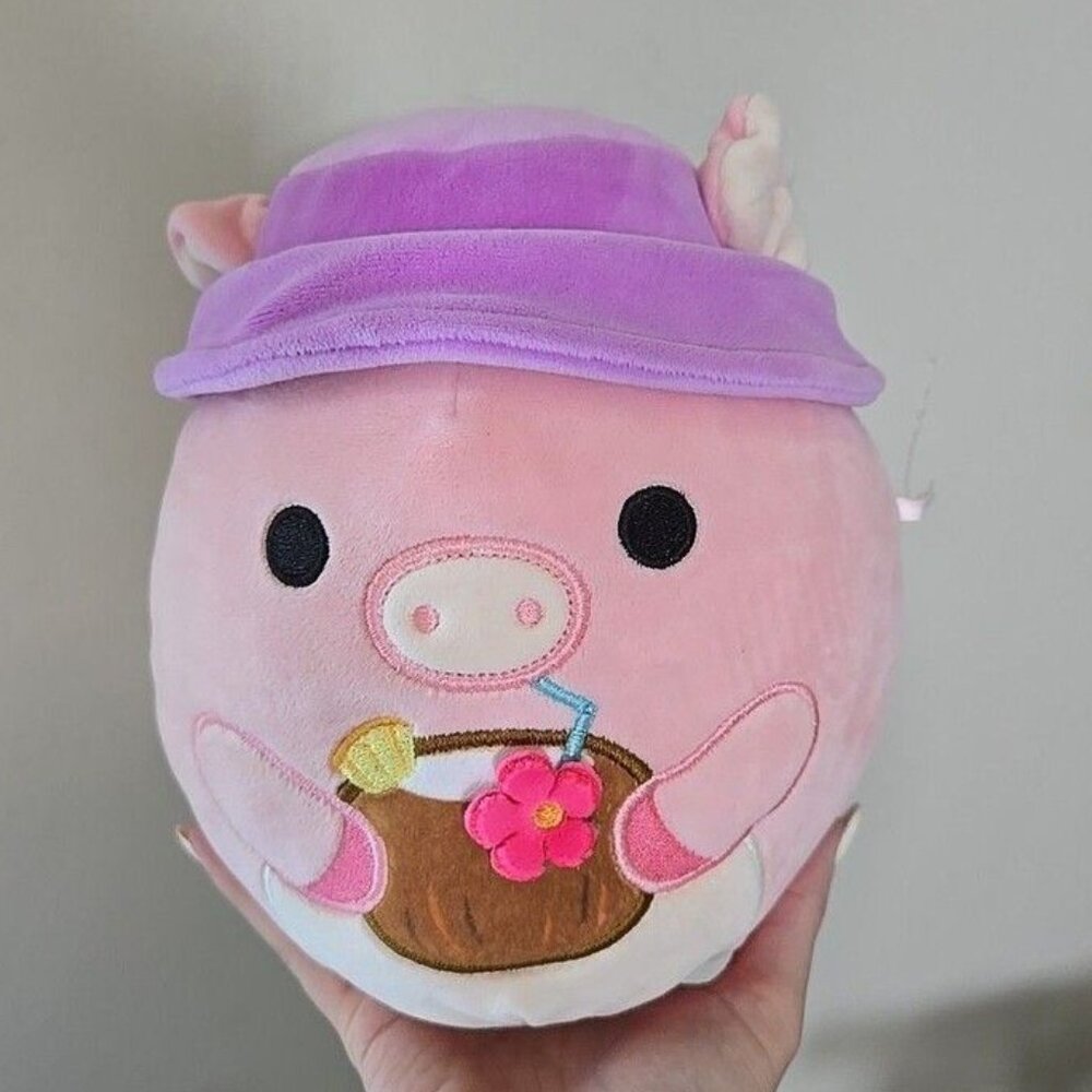 Squishmallows Peter The Pig With Hat Plush Toy barbie pink
